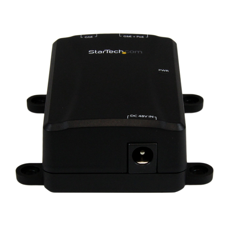 StarTech POEINJ1GW 1-Port Gigabit Midspan - PoE+ Injector - 802.3at and 802.3af